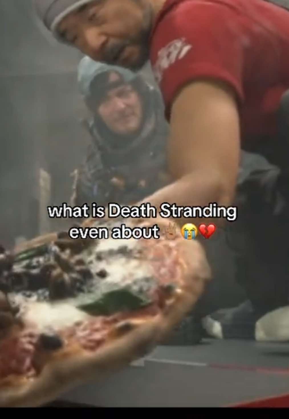 Hideo is such a goofy man i love it 😂 #deathstranding #deathstranding2 #hideokojima #plot #meme #pizza #fyp