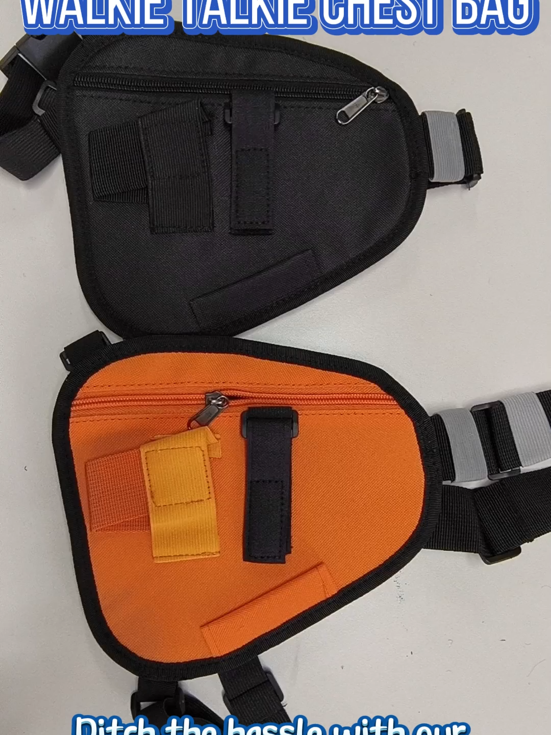 Two-Way Radio Pouch Walkie Talkie Vest Chest Bag Pouch Adjustable Strap Carry Case Accessory Holder for motorola Baofeng #walkietalkiebag #waterproofbags #chestbag #motorola #icom #pocradio #walkietalkie #portableradio #radio #twowayradio