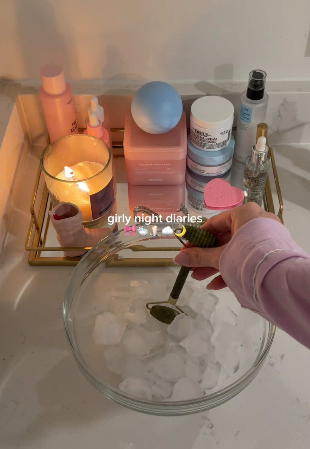 girly night diaries 🎀🛁💫 #SelfCare #selfcarenight #cleangirlaesthetic #lifestyleaesthetic #aesthetic #grwm #nightroutine #NightIn 
