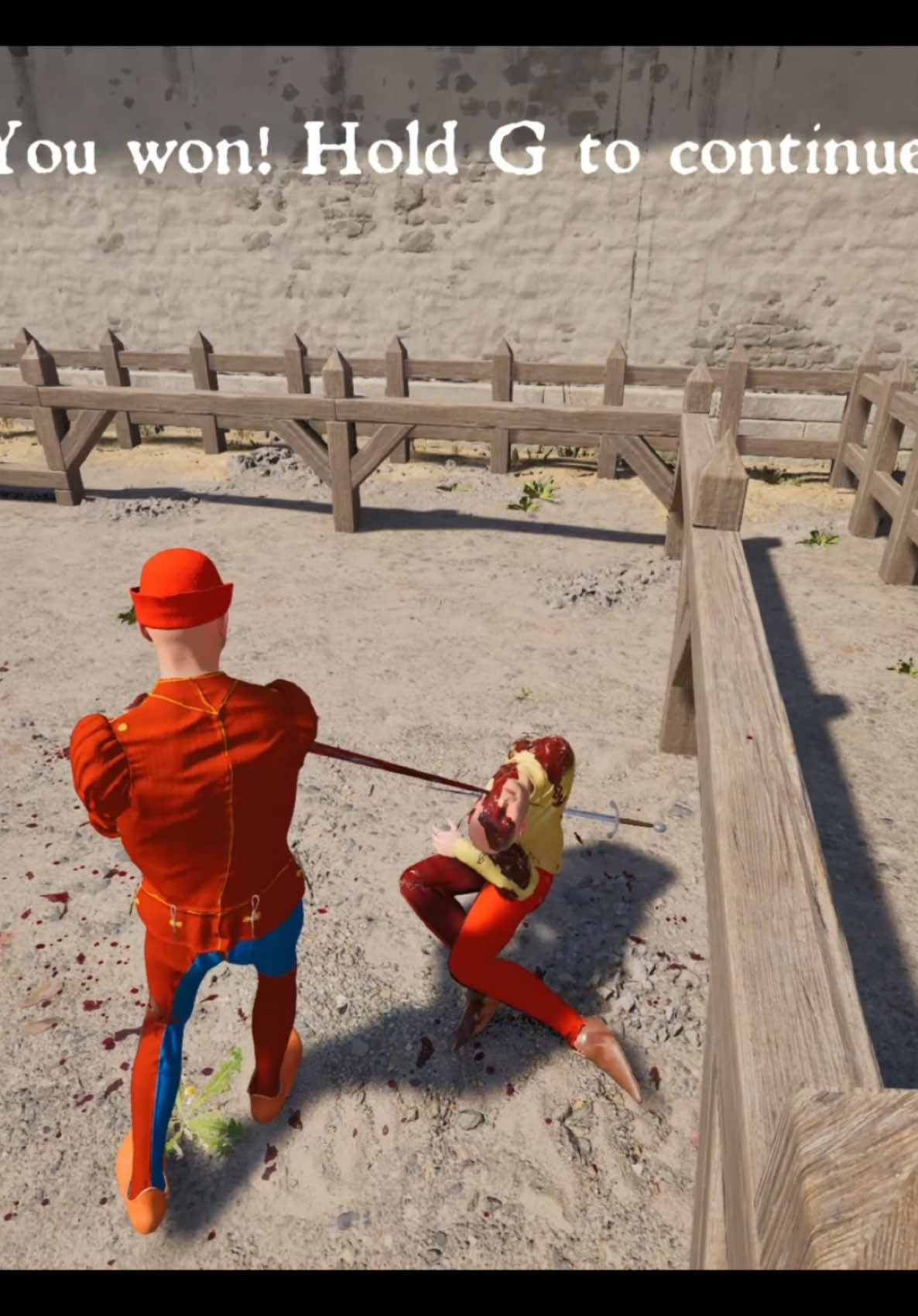 lowkey felt bad for this one #halfsword #halfswordgameplay #gaming #pcgaming 