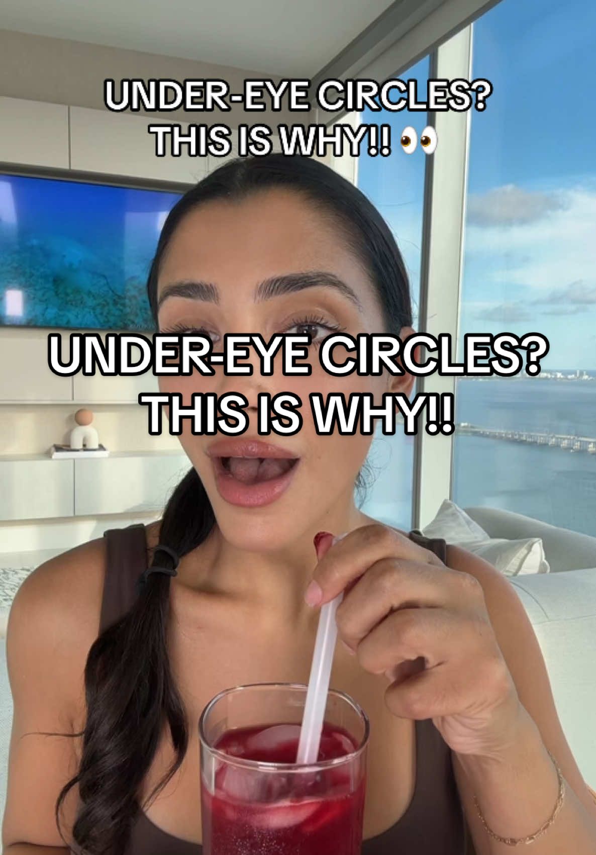 Why is no one talking about blood flow and proper hydration?! #hydrationtips #darkcirclesundereyes #healthtips 