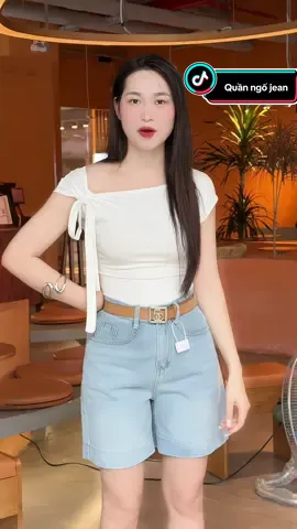 Quần Jean Ngố Thêu Cún #quanshortjean #quanjeannu 