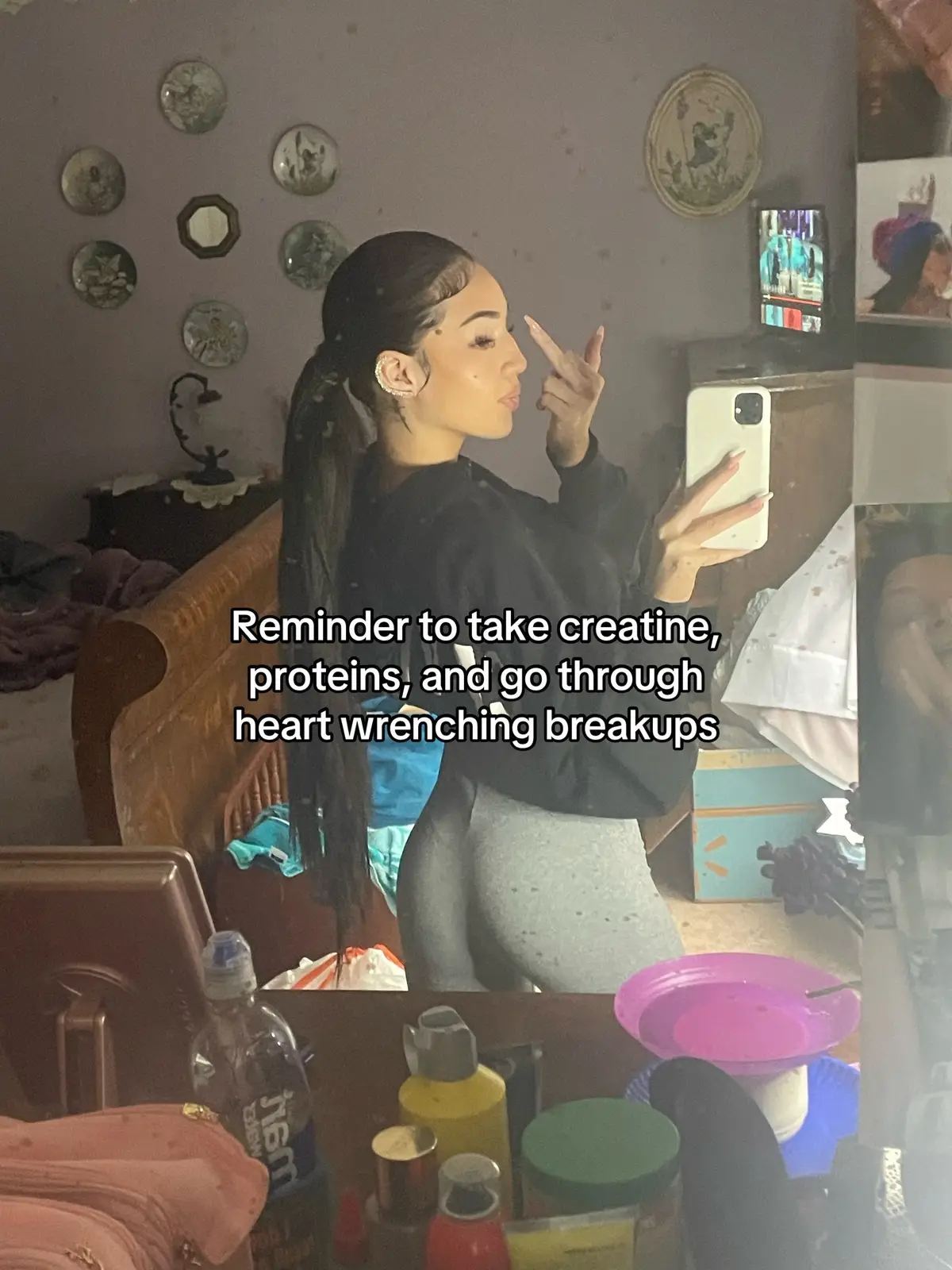 Bad pics but u get it :) #Tatcha #colombiana #leo #gymgirls #atl #workoutmotivation 