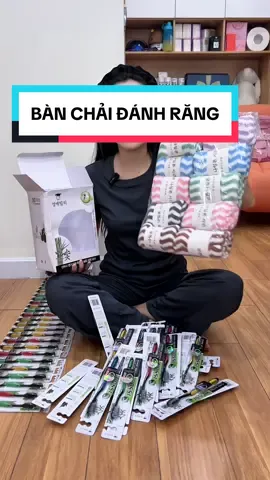 Trả lời @Trân Thích Review Combo 30 bàn chải và 10 khăn lau #khanlaudanang #banchaidanhrang 