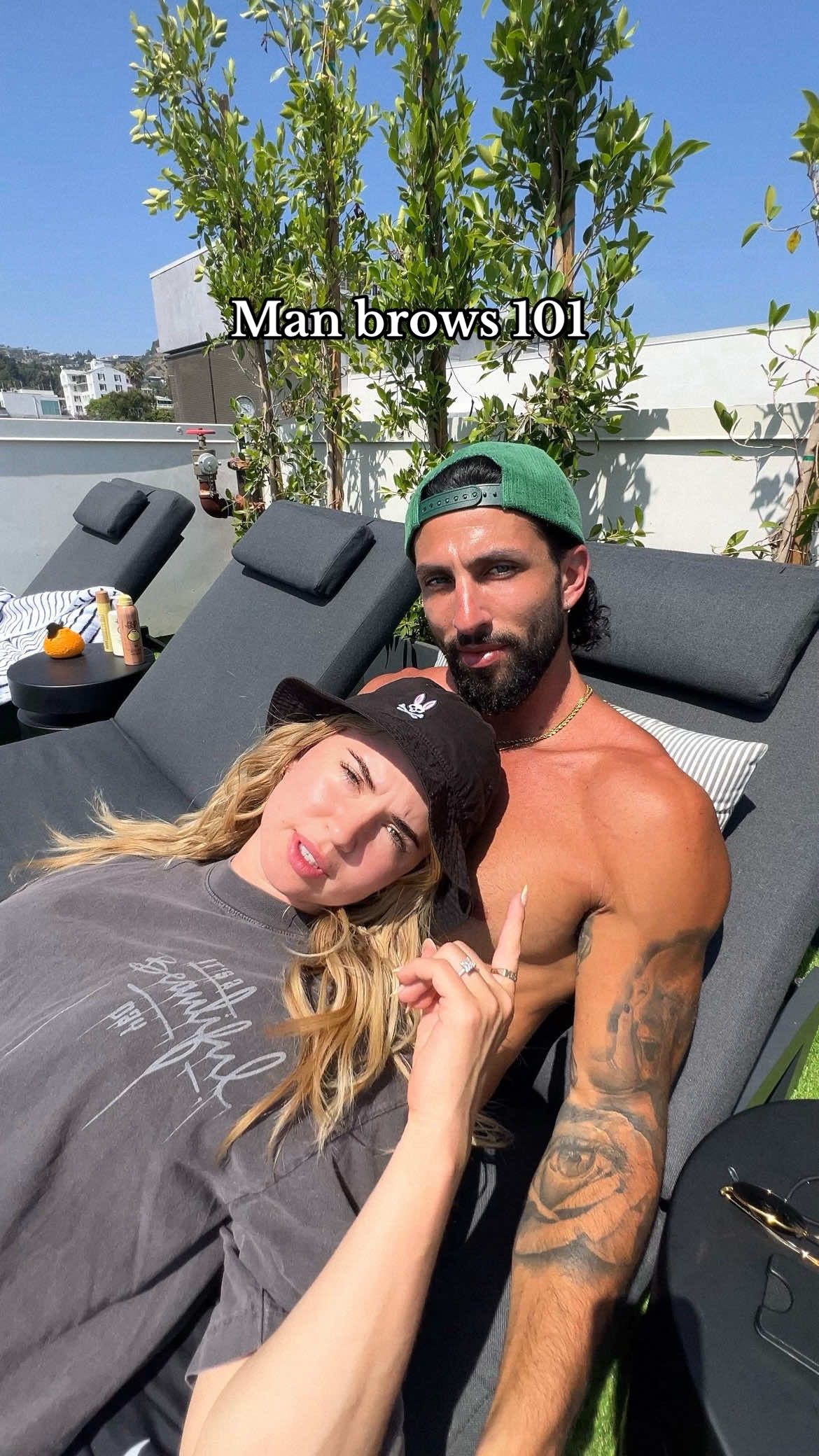 Ladies, take care of your man.. do his eyebrows 🤨 Back when I got my esthetician license, doing eyebrows were my absolute FAVORITE THING!They frame the face & I think clean brows make such a huge difference 😌 We’re trying to hit the golden ratio, so here is the rule of thumb when mapping out the shape.  Grab a pencil or a strait edge to find these 3 points: 1. Eyebrow bulb: make a line from the inside divot of the nostril to brows  2. Eyebrow arch: make a line from edge of the nostril, through the pupil to brows  3. Eyebrow tail: make a line from the edge of the nostril, through the outside corner of the eye to the brows  Just remember, your man probably doesn’t want a perfectly clean, dainty eyebrow, so we’re going for polished not perfect  Enjoy, & good luck testing his pain tolerance 🫡😂 #husbandandwife #couples #relatable #relationships #explore #skincare #eyebrowshaping #eyebrows #SelfCare #brow 