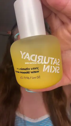 gifted by Saturday Skin |  Get that summer glow with Saturday Skin Yuzu Summer Skin Glow💛 🍋A powerful blend of low-molecular Hyaluronic Acid, stabilized Vitamin C, & 7 Peptides for visible brighter, plump and glowy skin! 🍋 Soothing barrier protection with Ceramides 🍋With delicate floral notes that refresh, calm, and uplift your senses. @Saturday Skin #saturdayskin #yuzuglow #skincare #kbeauty #skincareroutine #vitamincserum #skincareserum #summerskincare #fypシ #fyp  