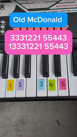 Old McDonald 🧑🏼‍🌾🚜🌽🐥🐄🐑🐷 A simple follow along kids song on the keyboard 🎹  #piano #pianolessons #pianomusic #keyboardtutorial #tutorial #pianototurial #easy #lesson #easypiano #musiclessons #musiclesson #oldmcdonaldhadaafarm #CapCut 