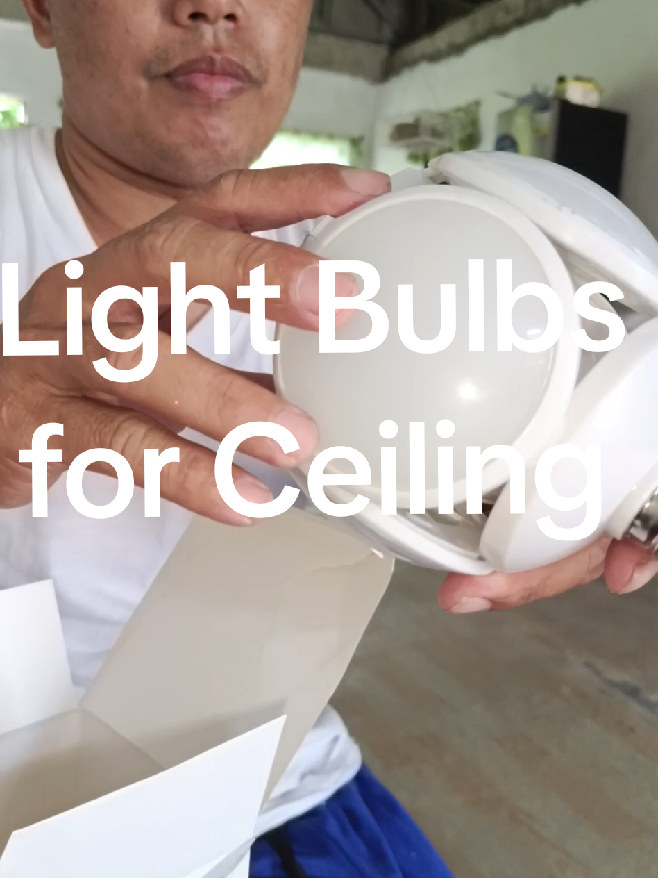 Foldable LED football light bulbs #creatorsearchinsights #lightbulbs #ledlights #lightbulbsforceiling #homeessentials 