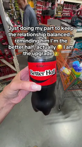 Of course I’m the “better half” Cause this half cooks, cleans, prays AND slays 🧼👑🔥 #HeBetterKnow #HotAndHoly #betterhalf #coke #cokecola #cokezero #stayhumble #fiancee #couple #couplegoals #soontobemarried #godsplan #foryou 