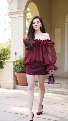 - SET ÁO TRỄ VAI TƠ XOÈ PHỐI CHÂN VÁY ÔM BODY CHỮ A ĐỤC LỖ By #chanvayxinh #vayxinh #setvaynu #xuhuong #xuhuongtiktok 