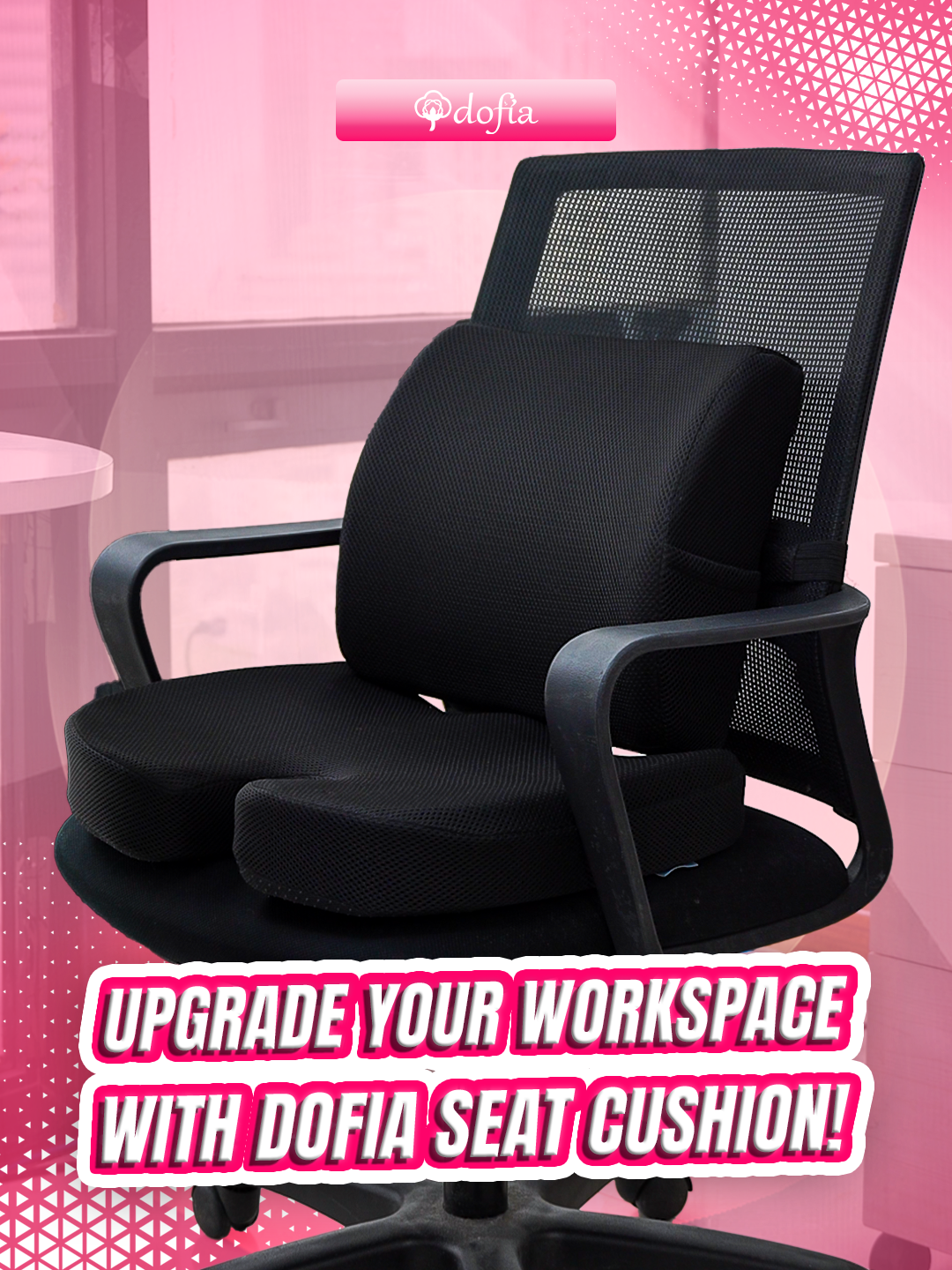 Trabaho all day? Make it comfy all the way! Try our office chair cushion na hindi lang malambot, kundi supportive din sa likod mo 💼🖤 Available in our yellow basket 💛🧺 Check out now! 💗 #foryoupage #foryourpage #foryou #fypシ #duet #fyp #tiktokviral #trending #viral #viraltiktok #tiktokmademebuyit #tiktokbudol #dofia #dofiaph #dofiapillows #dofiabeddings #dofiapillowbedsheet #budol #overnight #office #officelife #cushion #chaircushion