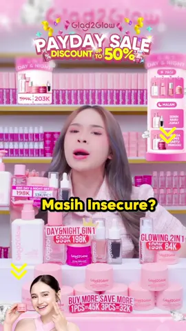 ❤️GLAD2GLOW PAYDAY SALE Yang sering insecure mulu sini merapat👋🏻 6pcs Day&Night SET serbabisa meredakan masalah wajah, dan mencerahkan HARGA AMBYAR🙌🏻🎊 Cus checkout di TikTok Live  #G2G #Glad2Glowpromo #paydaysale  #6pcsDayNightSet #retinolskincare #paketglowing #brightening #niacinamide #retinol #G2G6pcs 