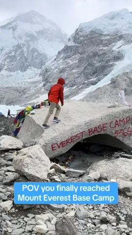 Gotta trek for 6 days up over 17,000 feet in elevation to get here. #MountEverest #ebc #nepal 