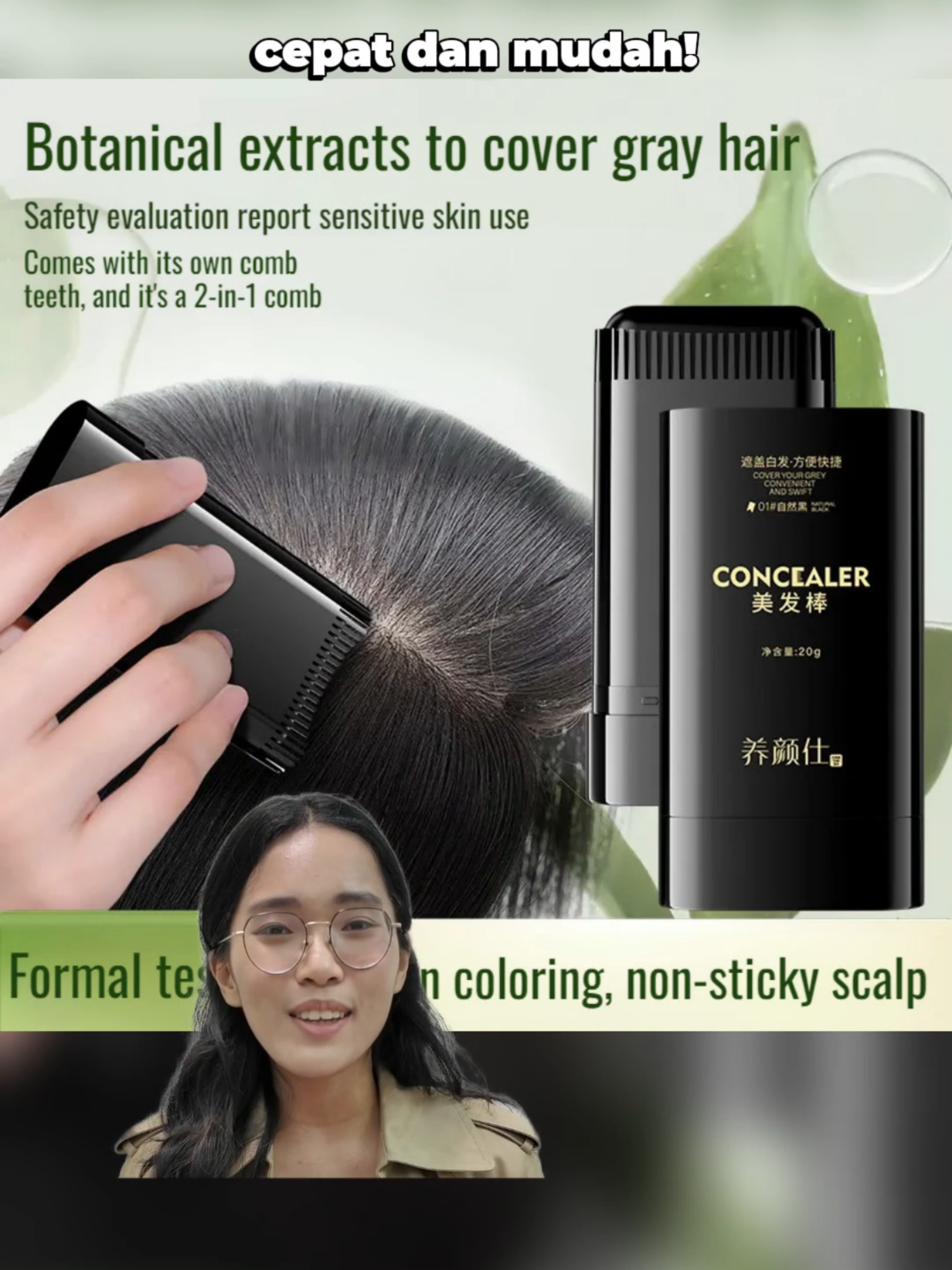 Comb and color in one stroke! With our unique two-in-one design, the gold curve comb teeth follow your scalp’s shape for easy, smooth application. A little goes a long way—no clumps, just perfect coverage! #whitehair #hairdye #haircolor #haircare #fyp #fyppppppppppppppppppppppp