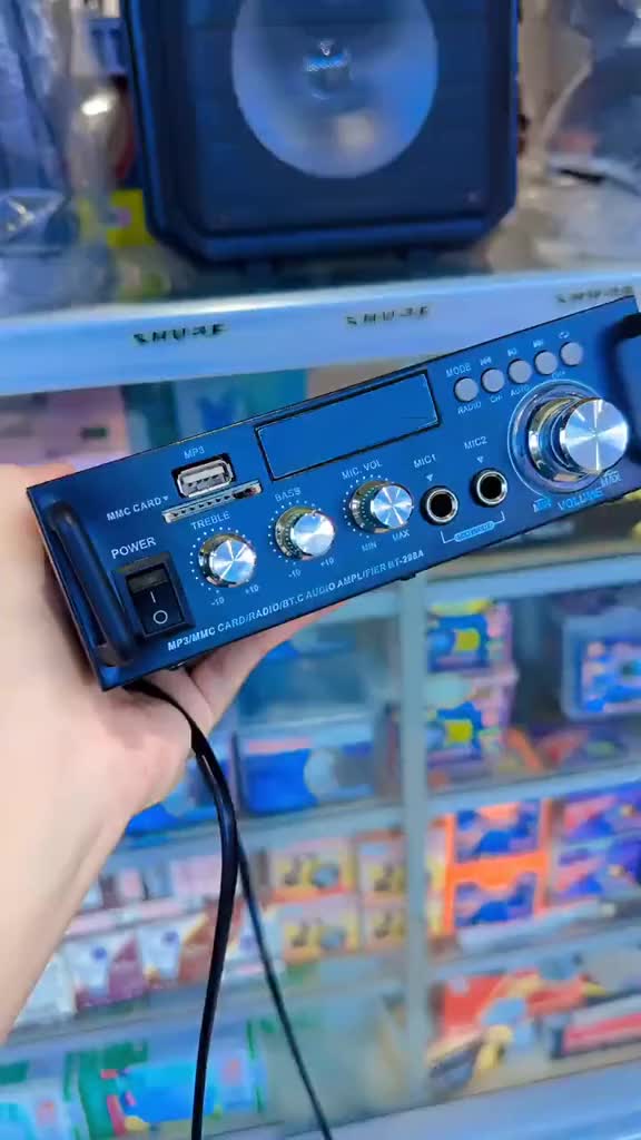 Hug 300W+300W Digital Hifi Bluetooth Stereo Audio Amplifier Fm Radio Usb Bt-298A Mini USB Home/car Bluetooth Card AC/DC Small Power Amplifier #TikTokMadeMeBuyIt #Philippines #PowerAmplifier  