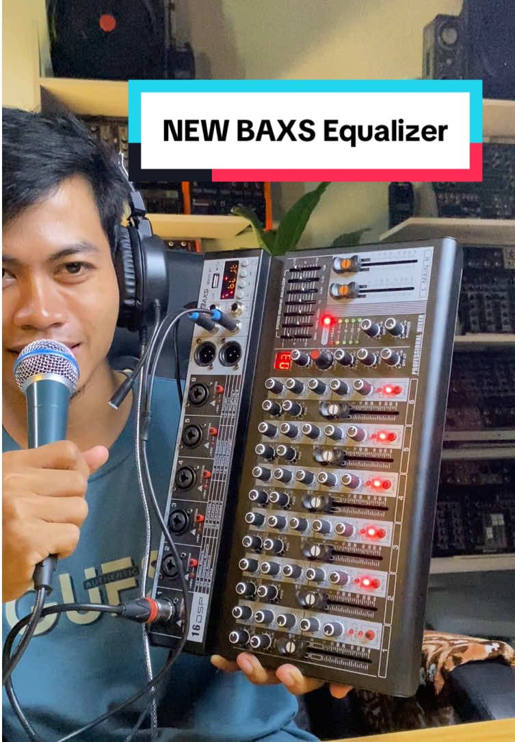 Sudah punya efek vokal 16dsp dan 7 band grapich equalizer #mixeraudio #audio #newbaxsmx04bt 