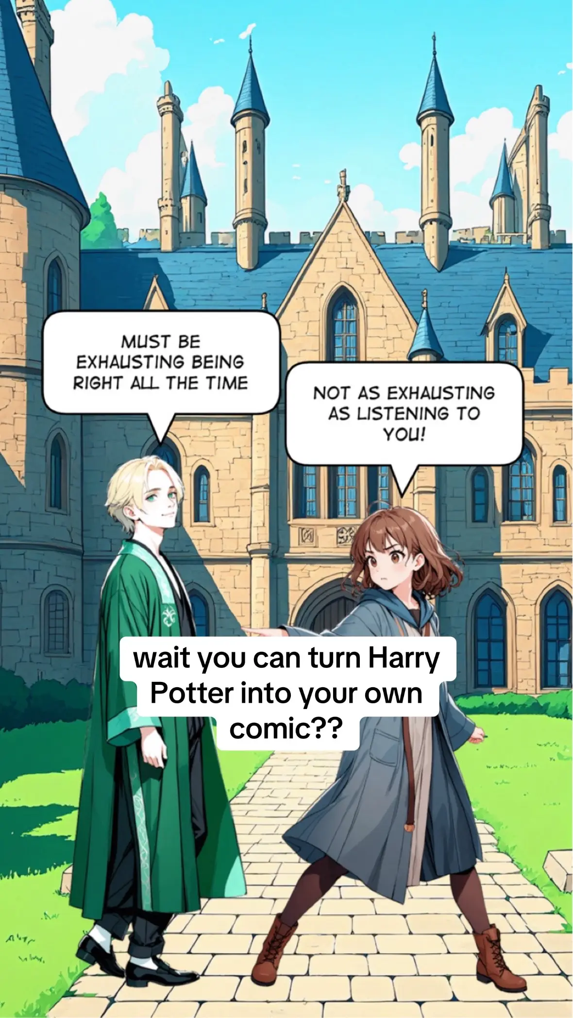 Create your own Harry Potter comic! #comic #comictok #comiccreator #harrypotter #toongether #jjgbo