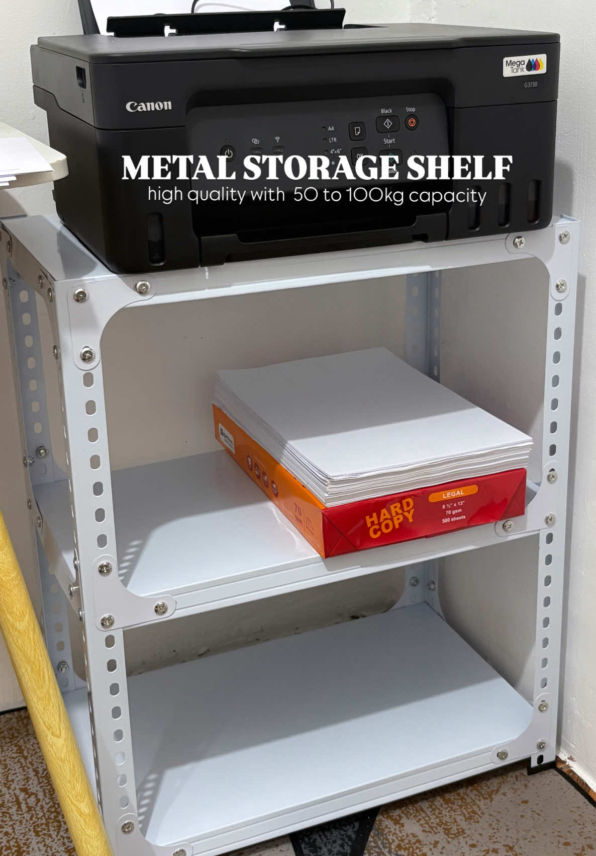 super happy kasi buti nalang eto yung binili ko and hindi ako nagsettle sa ibang rack or storage shelf #storagerack #metalrack #storage 