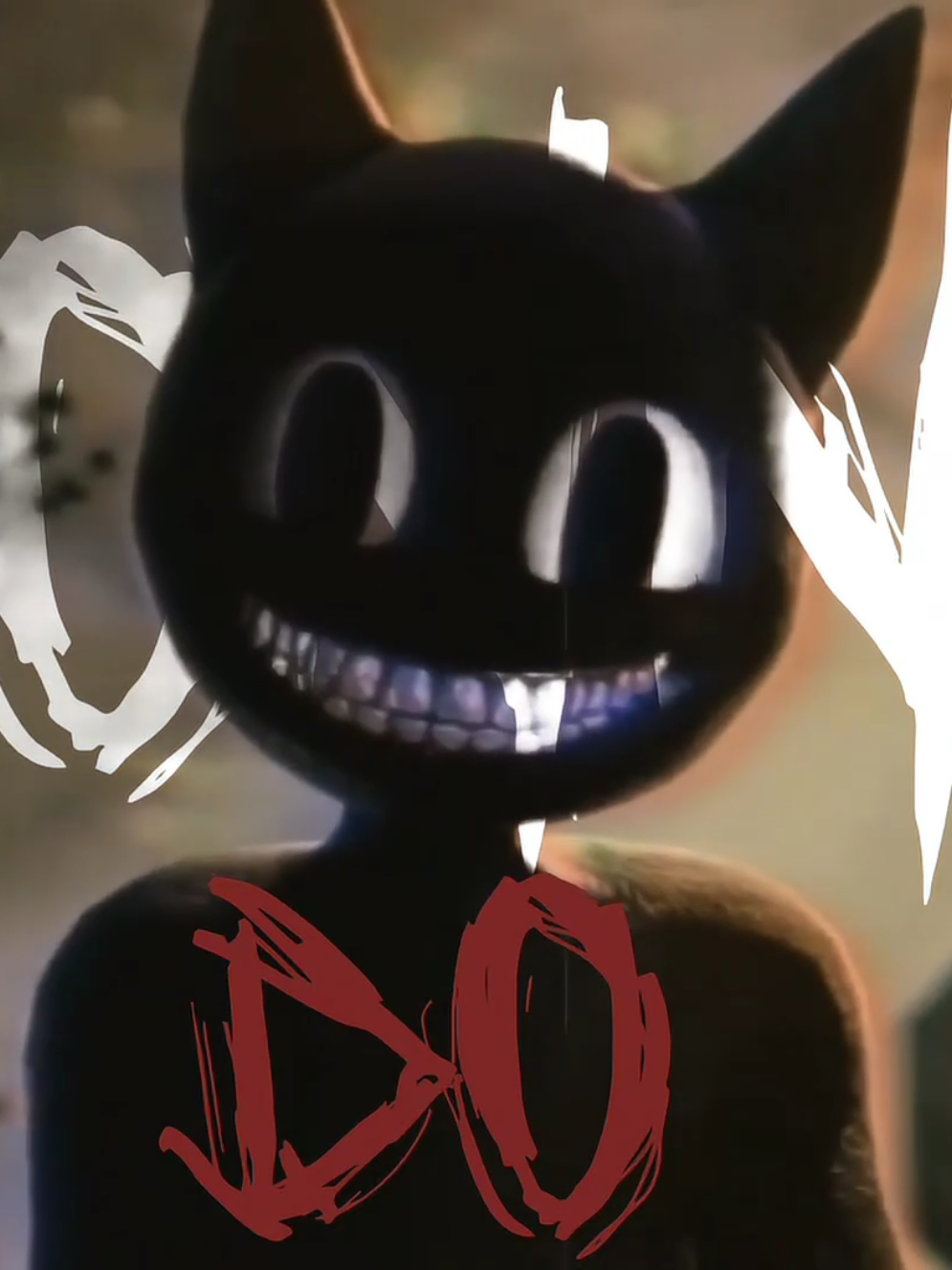 Cartoon Cat, is a horror character created by TrevorHenderson,It has a creepy appearance inspired by classic cartoons, with a large black head that is horribly distorted. This character is often associated with creepypasta stories and is considered a scary creature. -animation by MemeEver on yt -edited by me -IB: @bombaya143  #cartooncat #trevorhenderson #alightmotion #alightmotionedits #edit  #fyp  #creature  #scary 