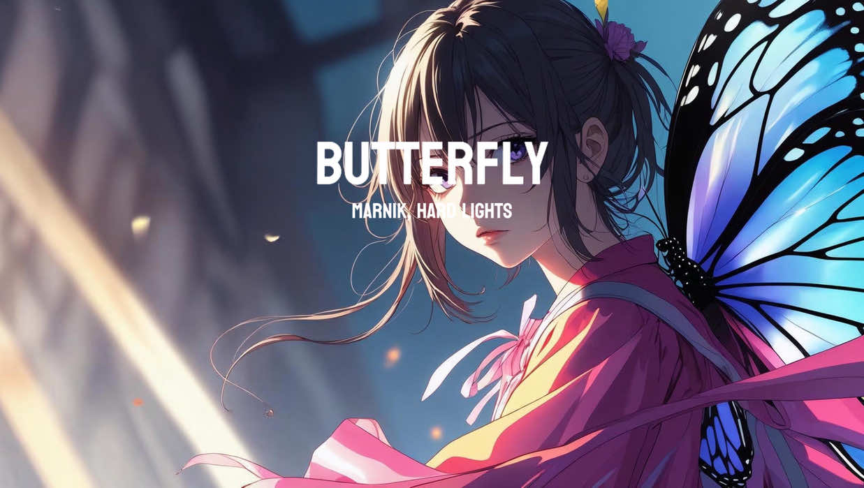 Nightcore - Butterfly | Marnik, Hard Lights (1 hour + lyrics) #nightcore #edm #Love #music #song #1hour #lyrics #trending 