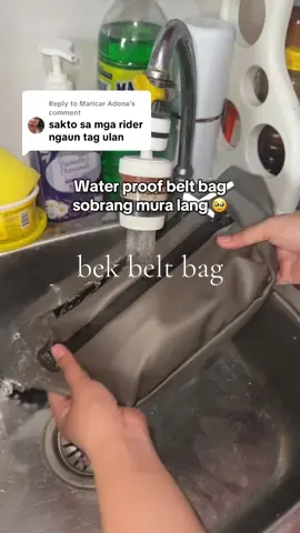 Replying to @Maricar Adona sakto talaga sa mga rider ang ganitong belt bag #bag #beltbag #bodybag #smallbag #bagformen #waterproofbag 