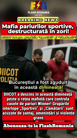 Mafia pariurilor sportive, destructurată în zori! DIICOT lovește grupările 