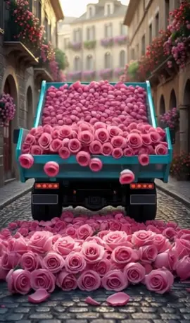 🌹 Tiffany Truck of Love #TiffanyBlue #FlowerHeart #RomanticVibes #PinkRoses #DreamyScene #AestheticVibes #TikTokLove #CityRomance #FairytaleMoment #FlowerDump #OldCityCharm #VisualPoetry #LoveInTheAir #TikTokMagic #EuropeVibes