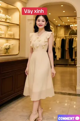 Váy xinh cho cô nàng thích nhẹ nhàng . Chất voan tơ #vayxinh #vaydep #vaydangdai #damxinh #damdep 