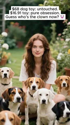 $68 dog toy: untouched. $16.91 toy: pure obsession. Guess who’s the clown now? 🤡#dogenrichment #smartdogtoy #boredombuster #dog #pettok 