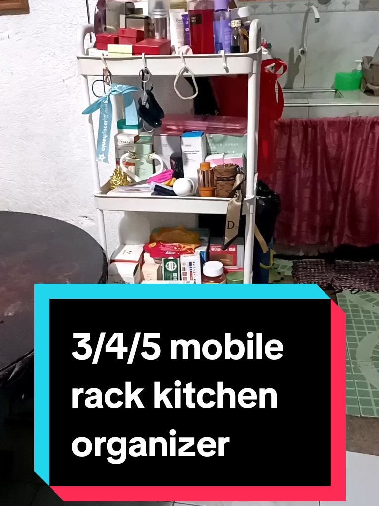 3/4/5 layer mobile rack kitchen storage rack with handle bathroom storage trolley organizer suitable for home bedroom kitchen bathroom multilayer trolley storage rack.click the yellow basket #bathroomstorage #bathroomorganizer #bathroomrack #kitchenrack #kitchenstorage #kitchenorganizer #trolley #tiktokfinds #budgetfriendly #everyone 