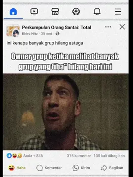 Facebook Apocalypse ☠️ (masih banyak grub lain yg hilang)  #facebook #fyp #downfall 