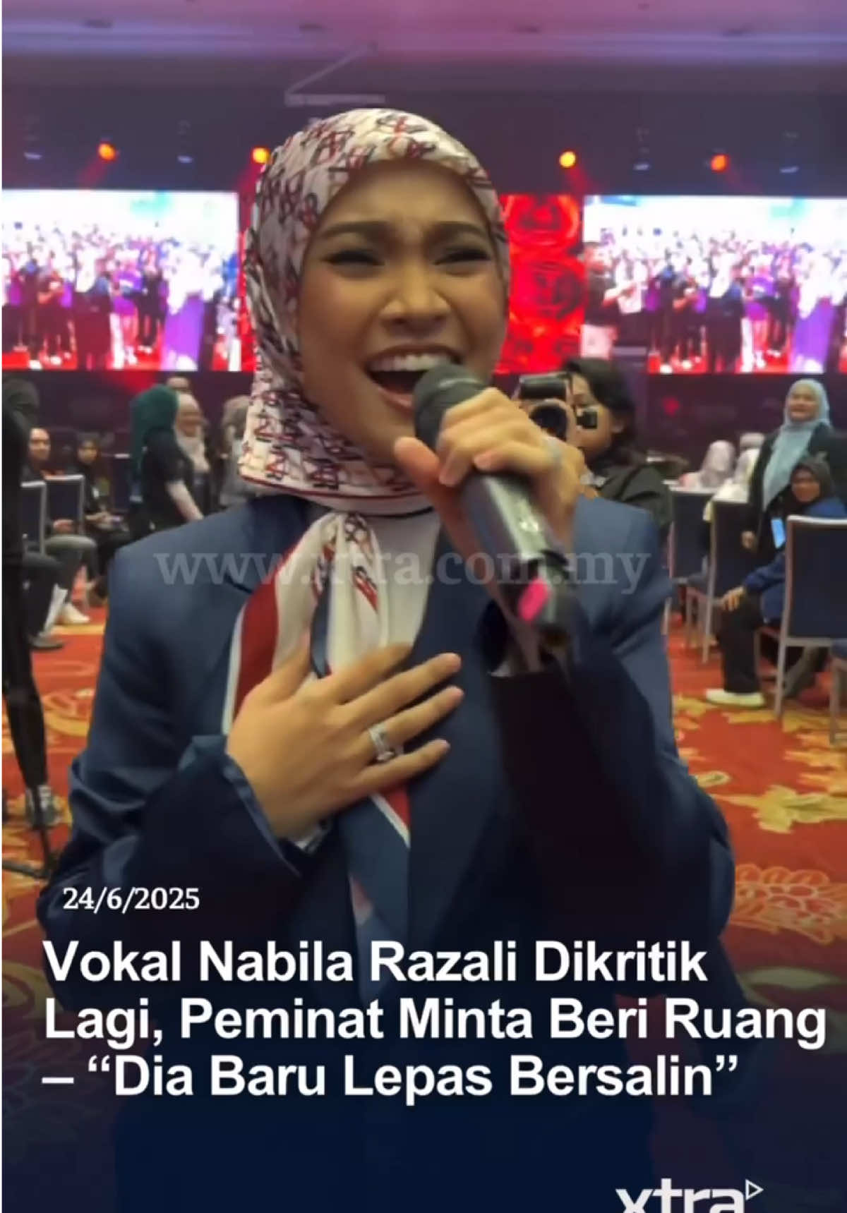 Betullah tu, Nabila Razali kan baru lepas bersalin bagilah peluang, nanti mesti power balik vokal #fyp #xtra #nabilarazali #vokal #dikritik #beritaditiktok #sembangentertainment 