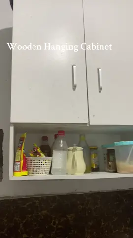 Wooden Hanging Cabinet #cabinet #shlelves #teamputi #homebudols  #KitchenHacks 