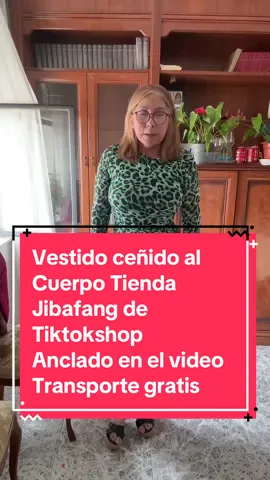 Vestido De Mujer Ceñido al cuerpo con Estampado de Leopardo. Una monada de Vestido #tiendaonline #esthergreshop #modafeminina #Escaparate #yibafang #tiktokshop 