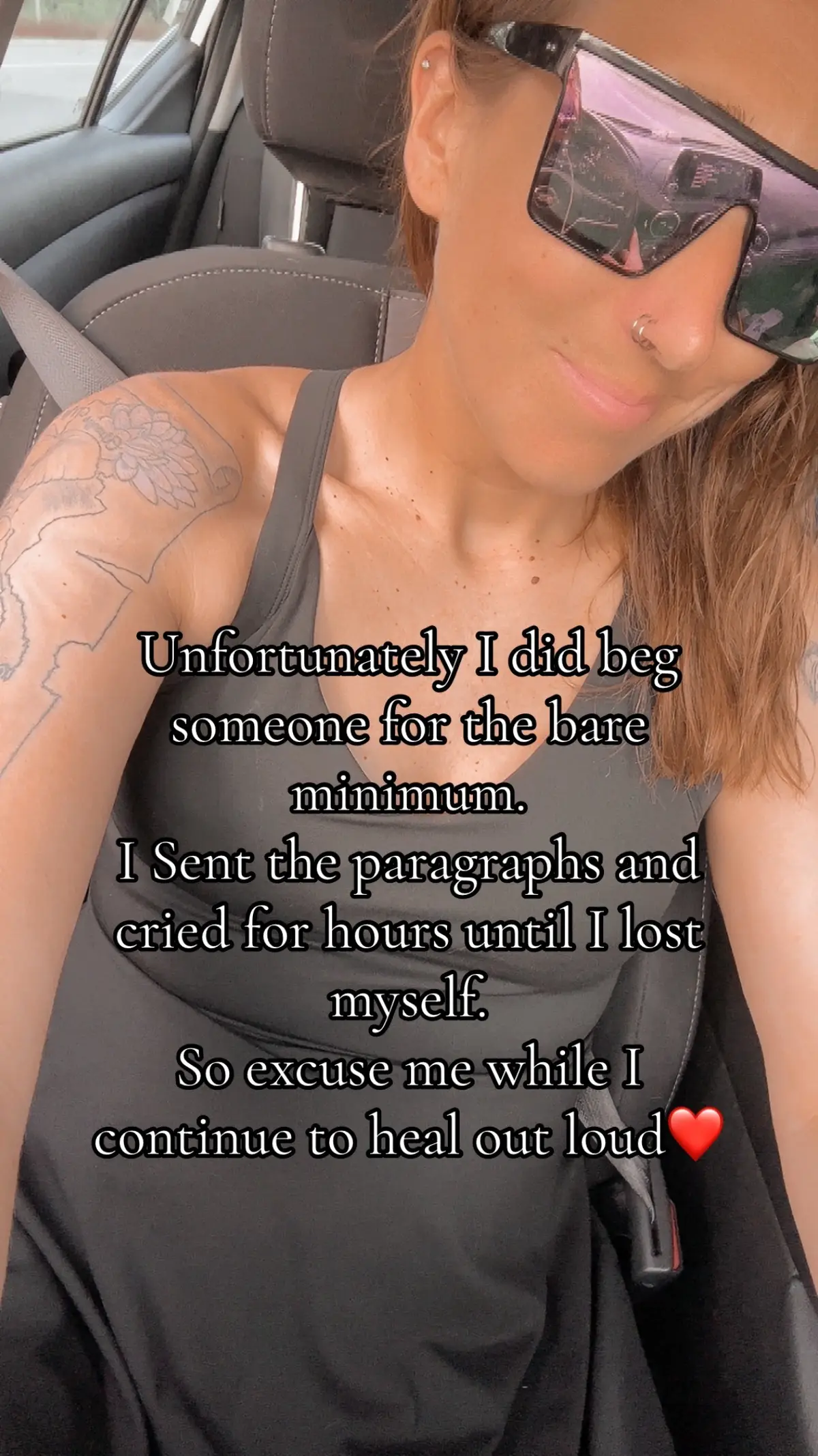 #fyp #shoutingfromtherooftops #ididntaskformuch #fuckyou #single #choosingme #lovingwhoiamwithoutyou #lettinggo #doingmeforonce 