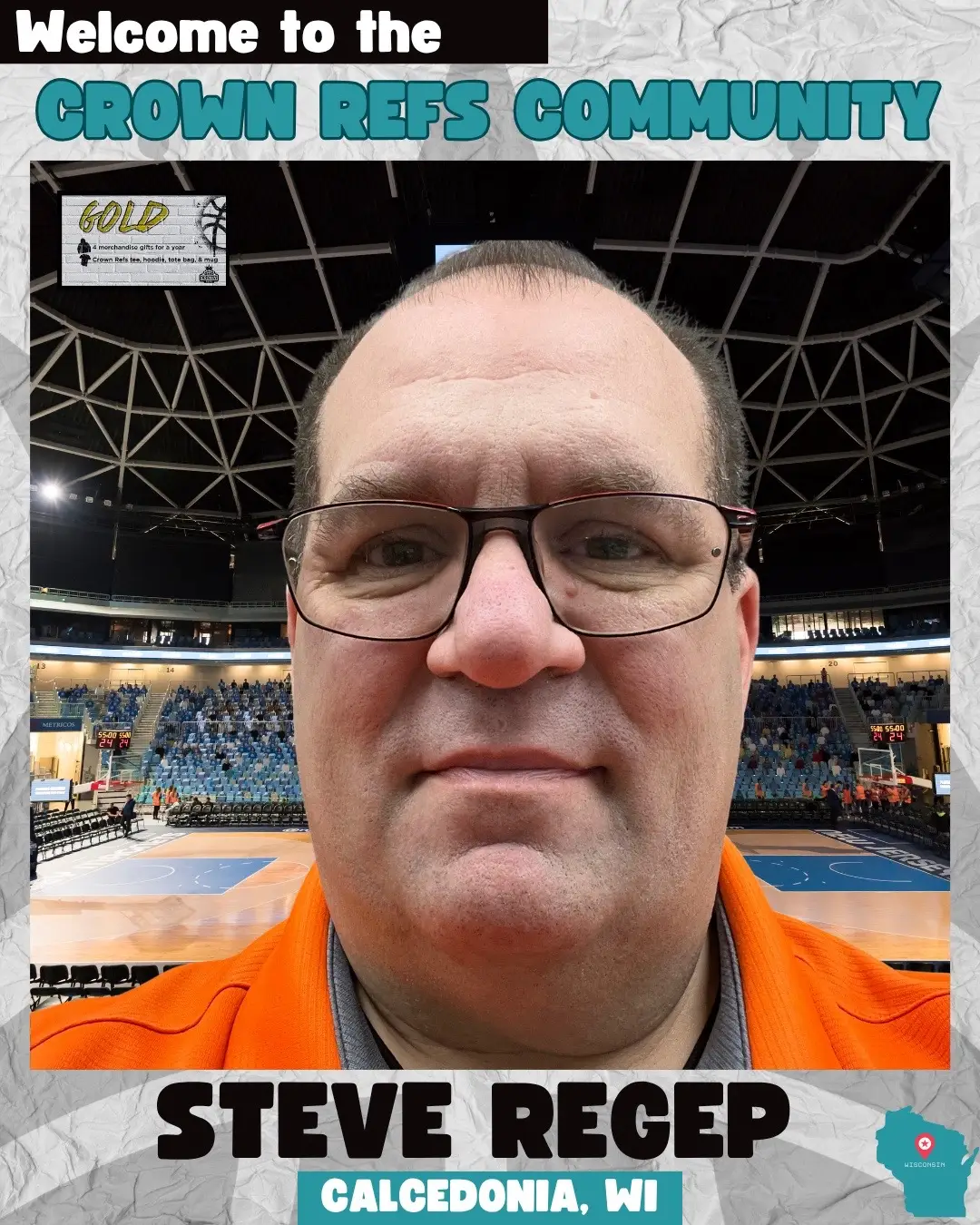 🎉We are excited to welcome Steve Regep to the Crown Refs Family! Steve is the 16th official from Wisconsin to join our Community. Here is more about Steve’s story…⁣ ⁣ “My name is Steve Regep. I am from Racine - Caledonia. This upcoming season will be my fourth year officiating. I currently work high school JV games and some varsity.⁣ ⁣ My goal is to be a teacher of the game. I enjoy the challenge that every game brings. The biggest area I am looking to develop is slowing down and becoming a better game manager.⁣ ⁣ I do not have a mentor. When reading the NFHS Rule Book and Case Book, I need a consistent source to help connect what I am reading to real-game situations.”⁣ ⁣ 💥 Join our Community⁣ Patreon.com/crownrefs