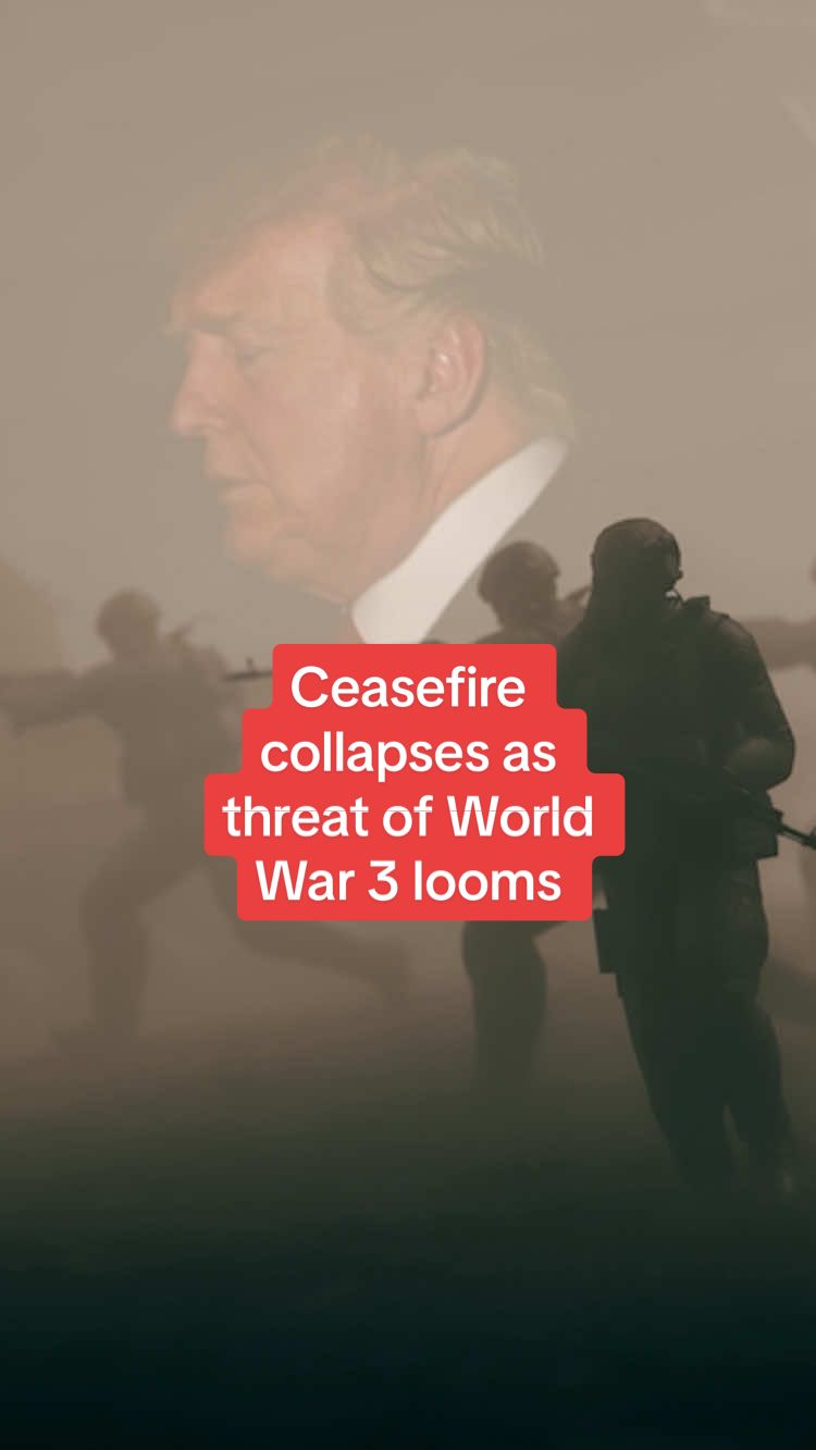 ⬆️READ MORE HERE⬆️ Ceasefire collapses as threat of World War 3 looms #DailyMirror #News #WW3 
