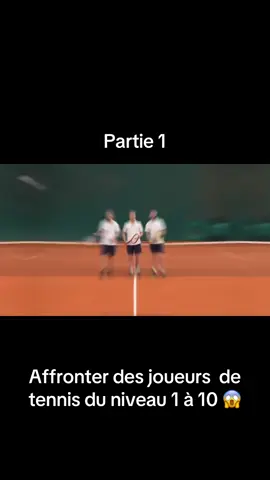 Affronter 10 joueurs de tennis du niveau 1 à 10 😨 qui va gagner?? #tennisfun 
