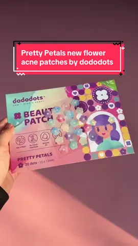 You ask, we deliver- Pretty Petals 🌸 no rhinestones, more adhesive and added tea tree oil ✨ #dododots #acnepatch #pimplepatch #beautypatch 