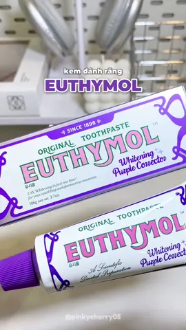 Kem đánh răng EUTHYMOL 🦷🪥 #Euthymol #trangrangtunhien #nangtamdangcap #xuhuong #ilovetiktok #LearnOnTikTok #unboxing 