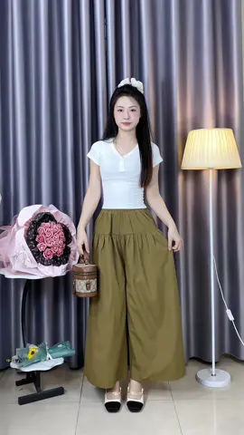 Quần ống rộng xinh #quanongrong #reviewlamdep #review #phoidoxinh #thoitrangnu #reviewquanao #unboxing  #thuydung_m58 
