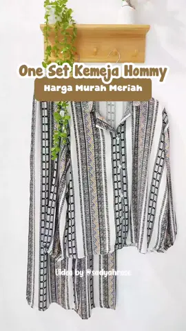 One Set nya nyaman banget 😍 #oneset #onesethommy #setelanwanita #setelan #setelankemeja #setelankemejakulot #style 
