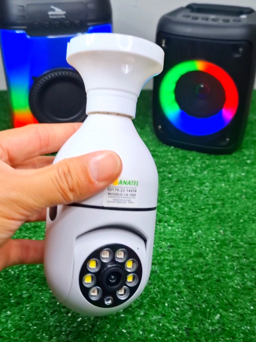 Mini IP CÄmera Wifi sem fio visäo noturnamicrofone auto falante acesso remoto yoosee aplicativo #tiktokshop #produto #viralvideotiktok #Shop 