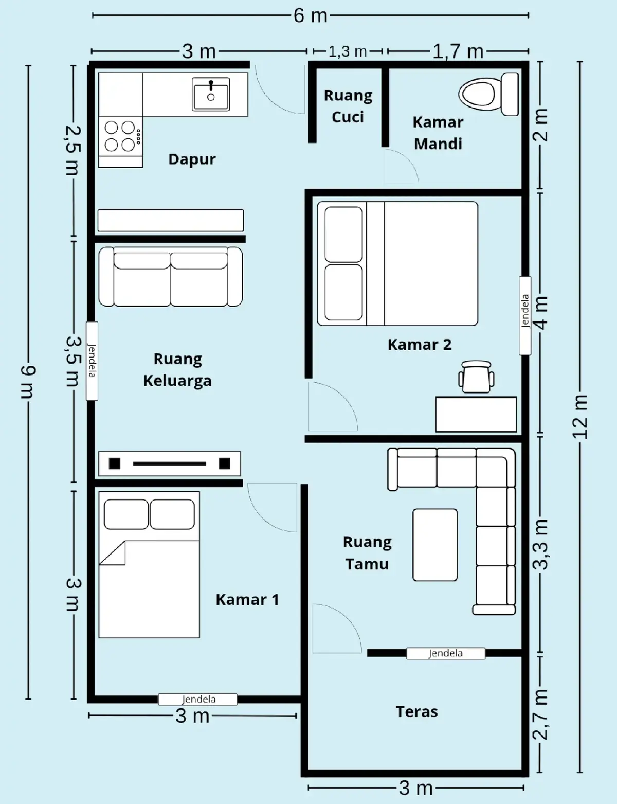 Bismillah. Lancarkan, mudahkan dan beri jalan Ya Allah 🤲🏻😇 #bismillahfyp #rumahimpian #denahrumah #denahrumah9x6 #denahrumah6x9 