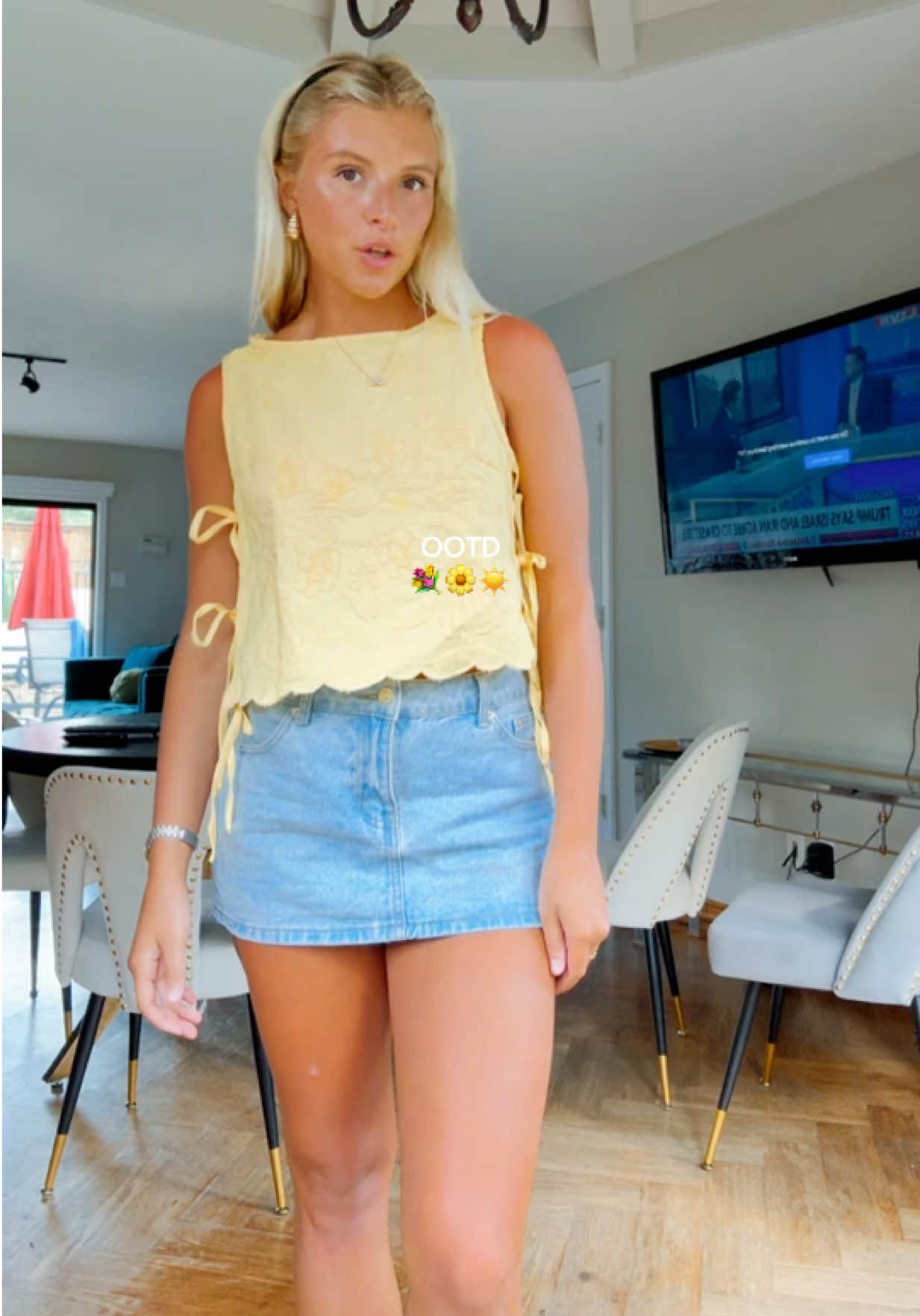 happy tuesday #OOTD #tuesday #postgrad #dallas #microinfluencer #teamwork #outfit #denimskirt #summeroutfit #SummerFit 