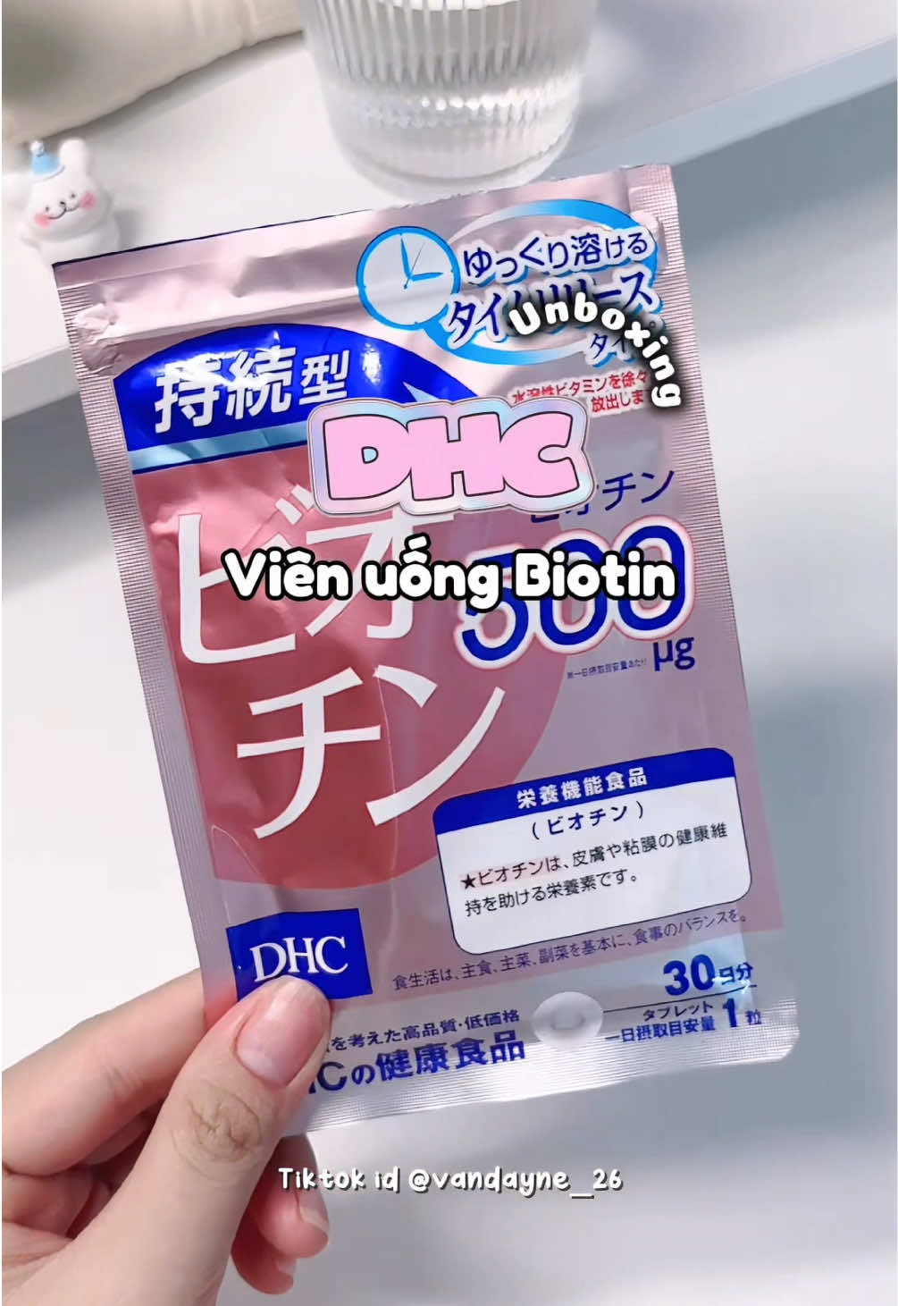 Ngoài xịt dưỡng ra thì cũng nên bổ sung biotin từ bên trong nha mấy bà, thử tham khảo Biotin của nhà DHC nha #dhcvietnam #dhc #dhcbiotin #duongtoc #vienuongbiotin #vandayne_26 #review #fyp 