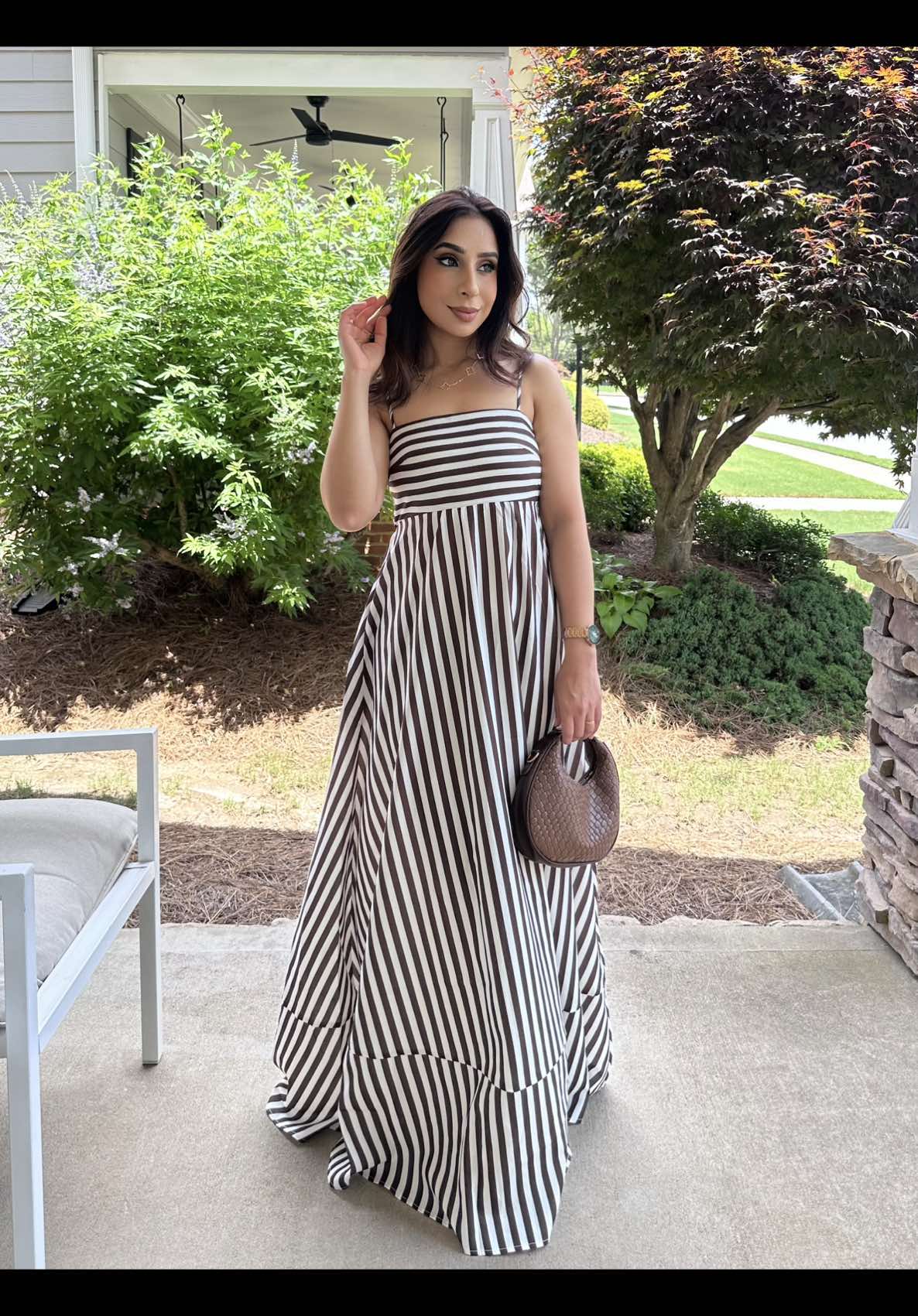 Summer dress from @Commense #commensereview  Fragrance : @Valentino.Beauty  Shoes : @ninewest  Bag : @SHEINUS  #maxidress #summeroutfit #sootd #atlantaunfluencer #atlinfluencer #atlantainfurncers #atlinfluencers