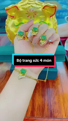 Bộ hồ ly xanh đỏ 4 món cao cấp #hoakendyshop #hoatrangsuc #xuhuong #610 #trangsuc #hoakendy #botrangsuc 