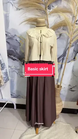 Rok basic ini cocok dipakai kesemua atasan 🍫#rokwanita 