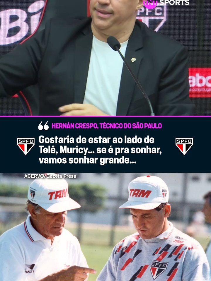 CRESPO CHEGOU SONHANDO ALTO! 🇾🇪🚀  Se é pra sonhar, o Crespo sonha grande... Tá errado não!  #SãoPaulo #Crespo #FutebolBrasileiro #Tiktokesportes